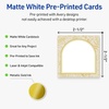 image:imageAvery Printable Square Cards Gold Edge Dots 25 x 25 Matte White Square Cards LaserInkjet 90ct Great for Business PromotionArched Metallic Gold Florals