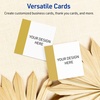 image:imageAvery Printable Square Cards Gold Edge Dots 25 x 25 Matte White Square Cards LaserInkjet 90ct Great for Business PromotionDipped Gold Edge