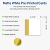image:imageAvery Printable Square Cards Gold Edge Dots 25 x 25 Matte White Square Cards LaserInkjet 90ct Great for Business PromotionDipped Gold Edge