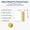image:imageAvery Printable Square Cards Gold Edge Dots 25 x 25 Matte White Square Cards LaserInkjet 90ct Great for Business PromotionDouble Dipped Gold Edge