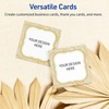 image:imageAvery Printable Square Cards Gold Edge Dots 25 x 25 Matte White Square Cards LaserInkjet 90ct Great for Business PromotionFlourished Metallic Gold Florals