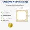 image:imageAvery Printable Square Cards Gold Edge Dots 25 x 25 Matte White Square Cards LaserInkjet 90ct Great for Business PromotionFlourished Metallic Gold Florals