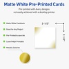 image:imageAvery Printable Square Cards Gold Edge Dots 25 x 25 Matte White Square Cards LaserInkjet 90ct Great for Business PromotionGold Blush