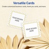 image:imageAvery Printable Square Cards Gold Edge Dots 25 x 25 Matte White Square Cards LaserInkjet 90ct Great for Business PromotionGold Border with Gold Dots