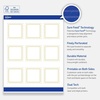 image:imageAvery Printable Square Cards Gold Edge Dots 25 x 25 Matte White Square Cards LaserInkjet 90ct Great for Business PromotionGold Border with Gold Dots