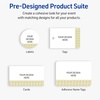 image:imageAvery Printable Square Cards Gold Edge Dots 25 x 25 Matte White Square Cards LaserInkjet 90ct Great for Business PromotionGold Lace Trim