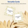 image:imageAvery Printable Square Cards Gold Edge Dots 25 x 25 Matte White Square Cards LaserInkjet 90ct Great for Business PromotionGold Monstera Leaves