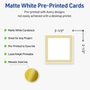 image:imageAvery Printable Square Cards Gold Edge Dots 25 x 25 Matte White Square Cards LaserInkjet 90ct Great for Business PromotionMultiLined Gold Border