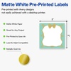 image:imageAvery Printable Square Labels Gold amp Navy Border Florals 2 x 2 Matte White Square Labels Permanent LaserInkjet 120ct Great for Product MerchandisingMint Border W Gold Bow