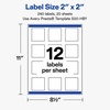 image:imageAvery Printable Square Labels Gold amp Navy Border Florals 2 x 2 Matte White Square Labels Permanent LaserInkjet 120ct Great for Product MerchandisingPink  Gold Scallop Frame W Bow
