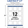 image:imageAvery Printable Square Labels Gold amp Navy Border Florals 2 x 2 Matte White Square Labels Permanent LaserInkjet 120ct Great for Product MerchandisingWatercolors With Gold Ginkgo Leaves