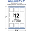 image:imageAvery Printable Square Labels Gold amp Navy Border Florals 2 x 2 Matte White Square Labels Permanent LaserInkjet 120ct Great for Product MerchandisingWatercolors With Gold Ginkgo Leaves