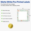 image:imageAvery Printable Square Labels Gold amp Navy Border Florals 2 x 2 Matte White Square Labels Permanent LaserInkjet 120ct Great for Product MerchandisingMint  Gold Floral Frame