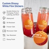 image:imageAvery Professionally Printed Custom Stickers 25 Round Personalized Stickers Waterproof Matte White Film Design Your Own Custom Decals Great for Branding Gifts and MoreGlossy White Film