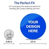 image:imageAvery Professionally Printed Custom Stickers 25 Round Personalized Stickers Waterproof Matte White Film Design Your Own Custom Decals Great for Branding Gifts and MoreGlossy White Film