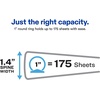 image:imageAvery Zipper 3 Ring Binder 1 Round Rings 175Sheet Capacity Black Durable Binder Organizer with Pocket for Extra Storage Great for Organizing Projects Assignments and More 26006Black