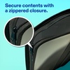 image:imageAvery Zipper 3 Ring Binder 1 Round Rings 175Sheet Capacity Black Durable Binder Organizer with Pocket for Extra Storage Great for Organizing Projects Assignments and More 26006Black