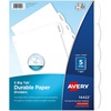 image:imageAvery Big Tab Durable Paper Dividers for 3 Ring Binders 5 Tabs per Set Assorted Primary Colors White Printable Labels 1 Set Perfect for School Office and Home Organization 14424White