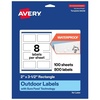 image:imageAvery Outdoor Waterproof Rectangle Labels with Sure Feed Technology 2 x 35 White Film PrinttotheEdge Compatible with Laser Printers 800 Labels Total800 labels