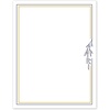 image:imageAvery Printable FullSheet Cardstock Gold amp Navy Border Florals 85 x 11 Matte White FullSheet Cardstock LaserInkjet 10ct Great Craft PaperGold  Navy Border with Florals