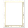 Gold Border with Gold Dots