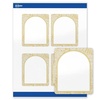 image:imageAvery Printable Rectangle Labels Gold Beads 4 x 313 Glossy White Rectangle Labels Permanent LaserInkjet 40ct Great for Product MerchandisingArched Metallic Gold Florals