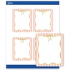 image:imageAvery Printable Rectangle Labels Gold amp Navy Border Florals 4 x 313 Matte White Rectangle Labels Permanent LaserInkjet 40ct Great for Product MerchandisingPink Stripes With Metallic Gold Bow