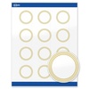 image:imageAvery Printable Round Labels Sure Feed Technology Gold Beads Design 2 Diameter Glossy White Permanent Adhesive LaserInkjet 120 Total Great for Product MerchandisingMultilined Gold Border
