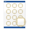 image:imageAvery Printable Round Labels Sure Feed Technology Gold Beads Design 2 Diameter Glossy White Permanent Adhesive LaserInkjet 120 Total Great for Product MerchandisingFlourished Metallic Gold Florals