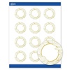 image:imageAvery Printable Round Labels Sure Feed Technology Gold Dots Edge Design 2 Diameter Matte White Permanent Labels LaserInkjet 120 Total Great for Product MerchandisingGold Monstera Leaves