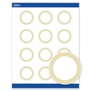 image:imageAvery Printable Round Labels Sure Feed Technology Gold Dots Edge Design 2 Diameter Matte White Permanent Labels LaserInkjet 120 Total Great for Product MerchandisingMultilined Gold Border