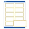 image:imageAvery Printable Shipping Labels 2 x 4 Matte White with Gold MultiLined Border Permanent Adhesive Laser amp Inkjet Compatible 10 Total Great for Shipping Branding and WeddingsGold Beads