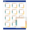 image:imageAvery Printable Square Cards Gold Dots Green Florals 2 x 2 Matte White Square Cards LaserInkjet 120ct Great for Business PromotionColor Block with Metallic Gold Veins