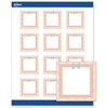 Pink & Gold Scallop Frame W/ Bow