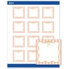 image:imageAvery Printable Square Labels Gold amp Navy Border Florals 2 x 2 Matte White Square Labels Permanent LaserInkjet 120ct Great for Product MerchandisingPink Stripes With Metallic Gold Bow