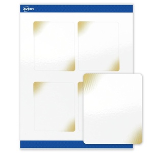 image:imageAvery Printable Rectangle Labels Gold Beads 4 x 313 Glossy White Rectangle Labels Permanent LaserInkjet 40ct Great for Product MerchandisingGold Blush