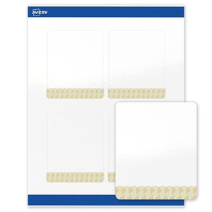 image:imageAvery Printable Rectangle Labels Gold Beads 4 x 313 Glossy White Rectangle Labels Permanent LaserInkjet 40ct Great for Product MerchandisingGold Lace Trim