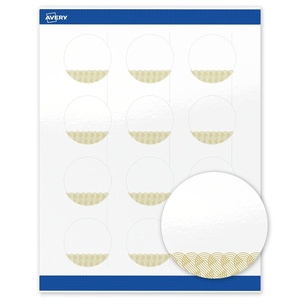 image:imageAvery Printable Round Labels Sure Feed Technology Gold Beads Design 2 Diameter Glossy White Permanent Adhesive LaserInkjet 120 Total Great for Product MerchandisingGold Lace Trim