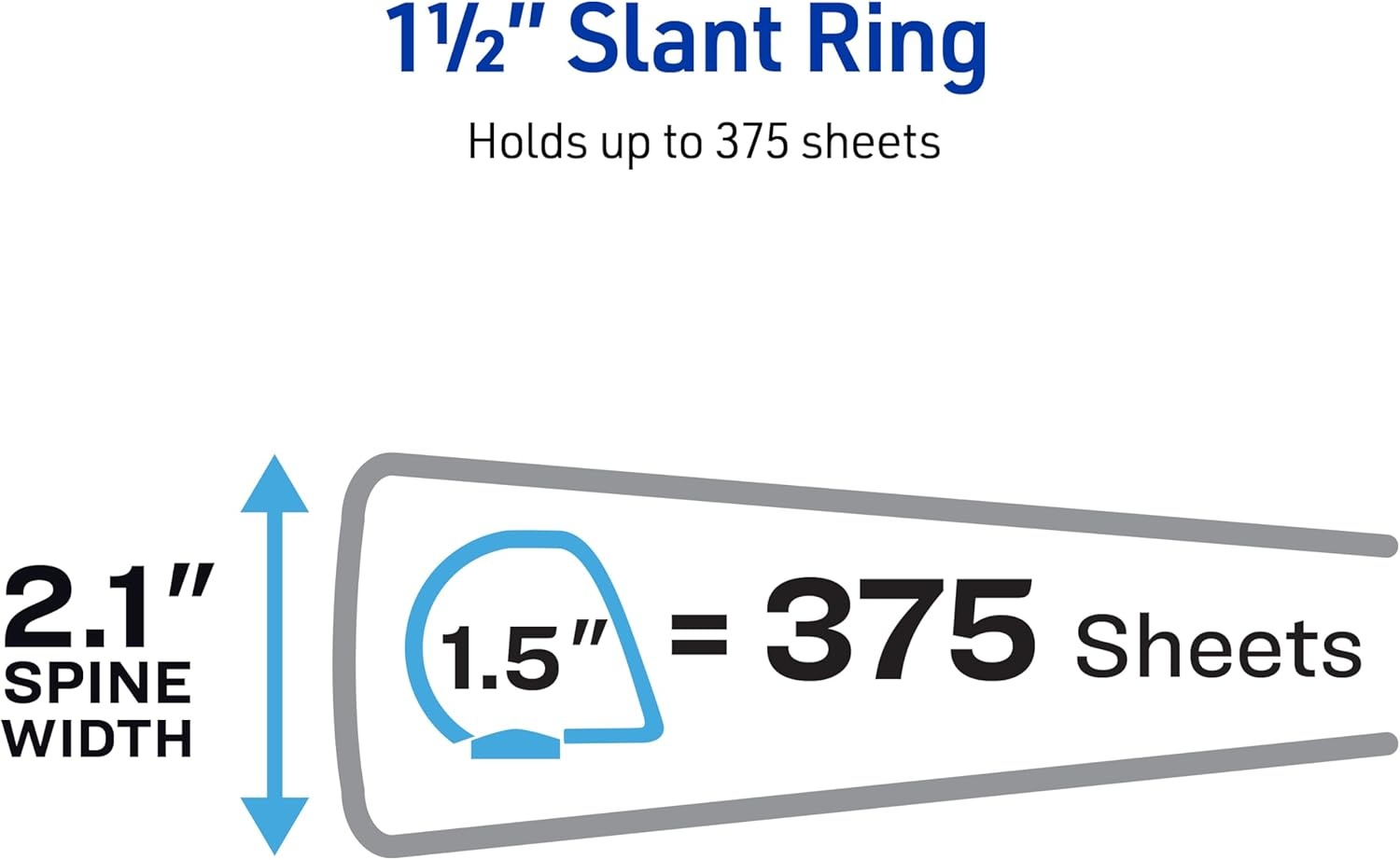 image:imageAvery Durable View 3 Ring Binders 15 Inch Slant Rings 375Sheet Capacity Assorted Bright Colors 4Pack 05687  for School Office Teachers Classrooms amp Home Organization