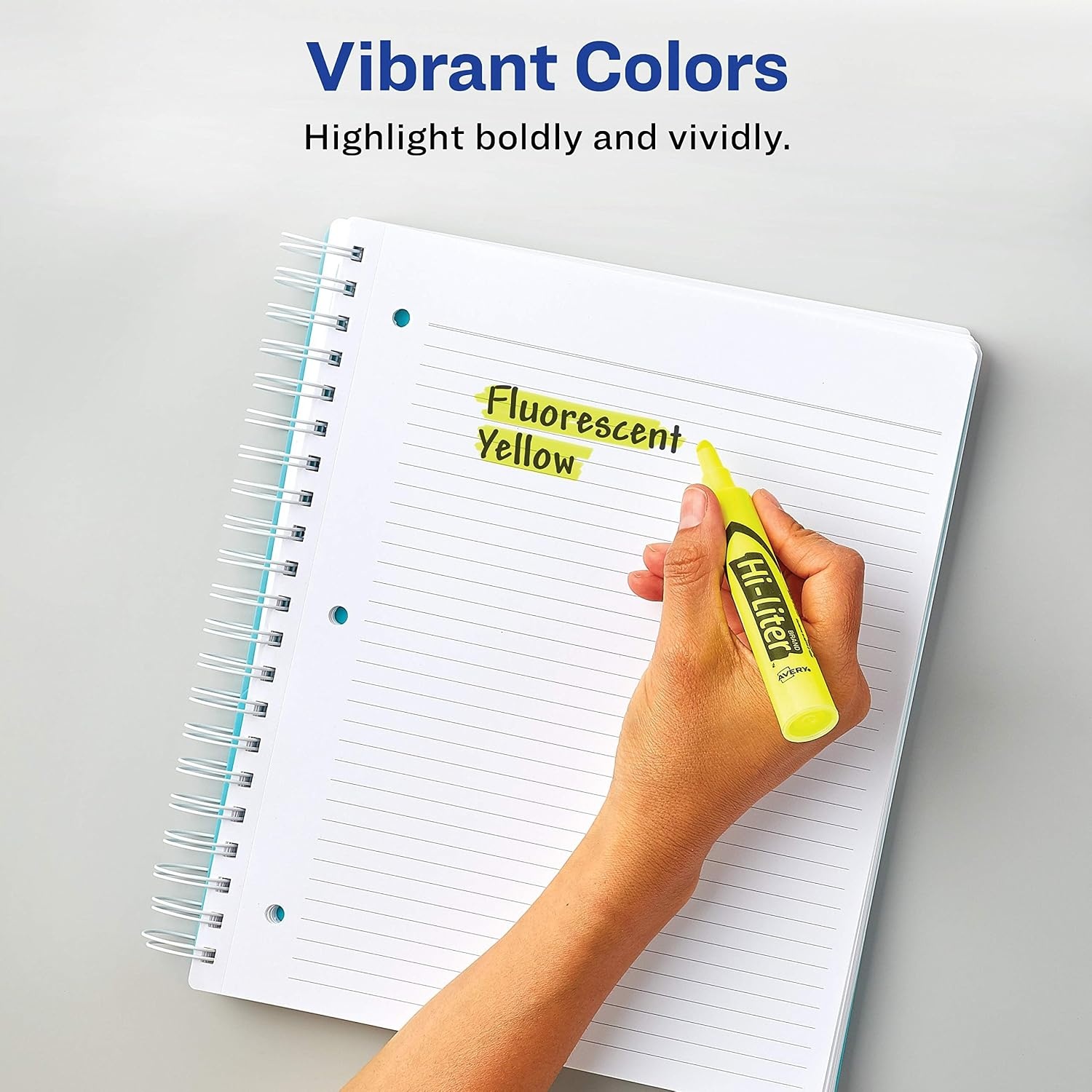 image:imageAvery HiLiter DeskStyle Highlighters Smear Safe Ink Chisel Tip 4 Assorted Color Highlighters 2406312 highlighters