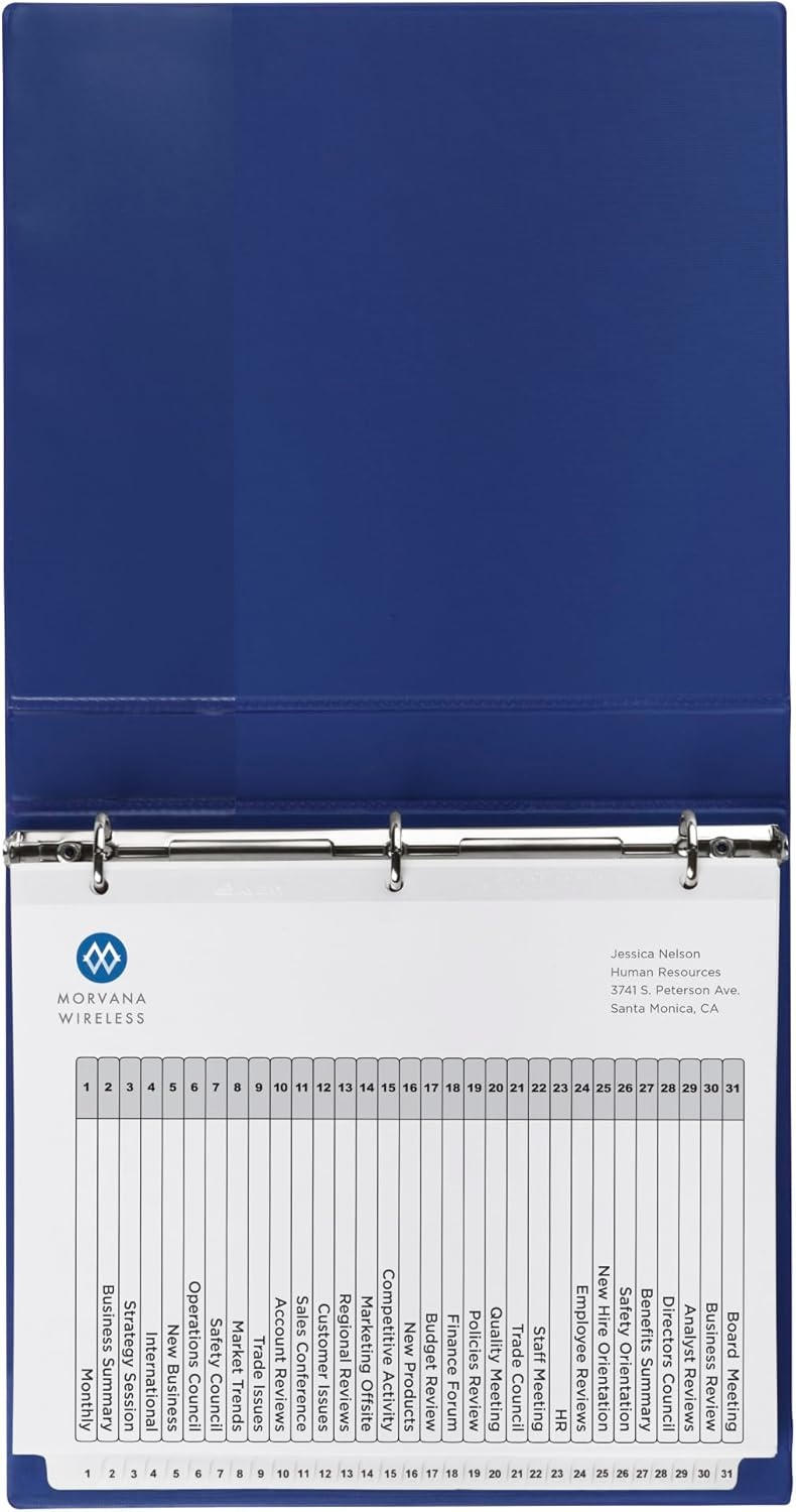 image:imageAvery JanDec Dividers for 3 Ring Binders 12 Tabs per Set Customizable Table of Contents Multicolor Tabs Great for Organizing Reports Projects and More 6 Sets of 118300