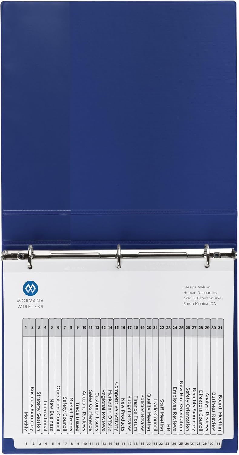 image:imageAvery JanDec Dividers for 3 Ring Binders 12 Tabs per Set Customizable Table of Contents Multicolor Tabs Great for Organizing Reports Projects and More 6 Sets of 118301pack