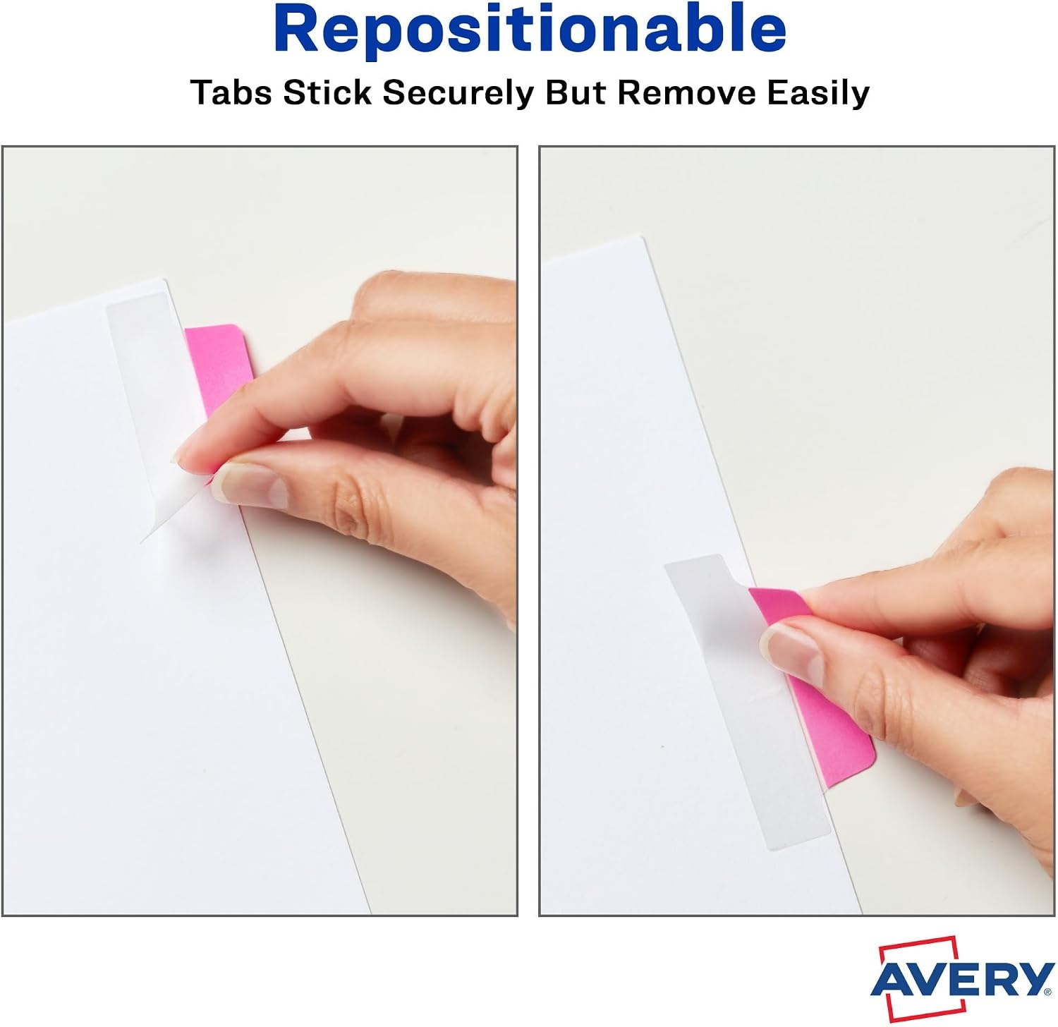 image:imageAvery Margin Ultra Tabs 25 x 1 2Side Writable Assorted Colors 24 Repositionable Page Tabs 74768Assorted Neon