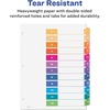 image:imageAvery 12 Tab Dividers for 3 Ring Binders Customizable Table of Contents Multicolor Tabs 6 Sets 1119612 tabs