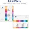 image:imageAvery 12 Tab Dividers for 3 Ring Binders Customizable Table of Contents Multicolor Tabs 6 Sets 1119612 tabs Pack of 6
