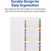 image:imageAvery 131 Dividers for 3 Ring Binders 31 Tabs per Set Customizable Table of Contents Multicolor Arched Tabs Great for Organizing Reports Projects and More 1184612 Pack