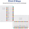 image:imageAvery 131 Dividers for 3 Ring Binders 31 Tabs per Set Customizable Table of Contents Multicolor Arched Tabs Great for Organizing Reports Projects and More 1184612 Pack