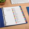 image:imageAvery 131 Dividers for 3 Ring Binders 31 Tabs per Set Customizable Table of Contents Multicolor Arched Tabs Great for Organizing Reports Projects and More 1184612 Pack