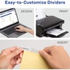 image:imageAvery Big Tab Insertable Dividers for 3 Ring Binders 8Tab Set Buff Paper Clear Tabs Binder Divider Value Pack of 11112 24 Sets Total 11115Pack of 2 48 Count Total