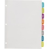 image:imageAvery Big Tab Printable White Label Dividers for 3 Ring Binders 8 Tabs per Set White Great for Office Supplies School Supplies Organizing and More 4 Sets of 144334 Sets Pack of 12